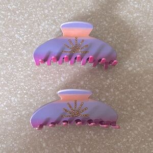 2 DAE Violet Hour Ombre Hair Clips